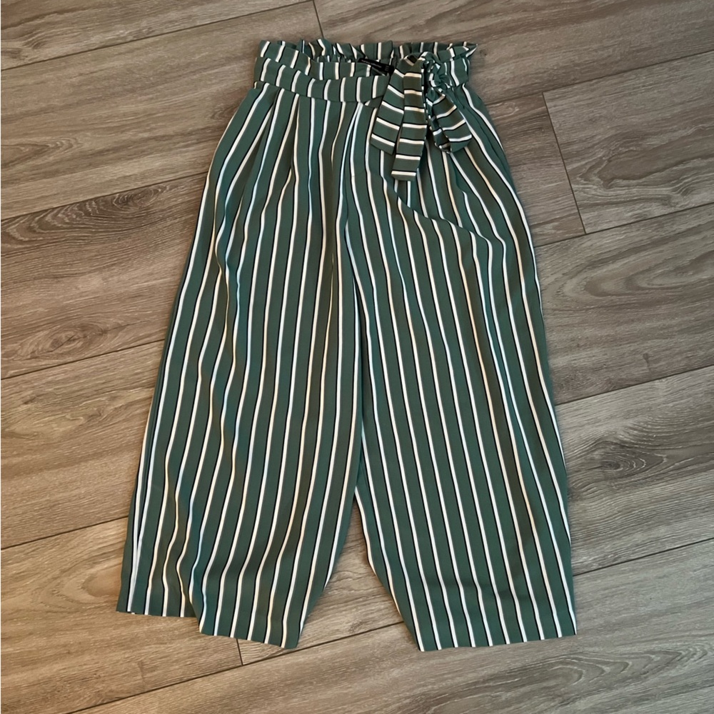 Green Striped Pants